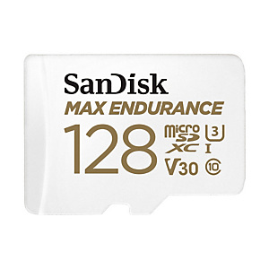 Sandisk Max Endurance, 128 GB, MicroSDXC, Clase 10, UHS-I, 100 MB/s, 40 MB/s SDSQQVR-128G-GN6IA Sandisk Max Endurance, 128 GB, MicroSDXC, Clase 10, UHS-I, 100 MB/s, 40 MB/s SDSQQVR-128G-GN6IA
