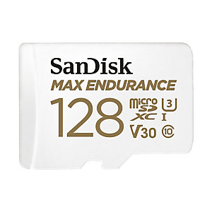SanDisk Max Endurance, 128 Go, MicroSDXC, Classe 10, UHS-I, 100 Mo/s, 40 Mo/s SDSQQVR-128G-GN6IA