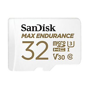 SanDisk Max Endurance, 32 Go, MicroSDHC, Classe 10, UHS-I, 100 Mo/s, 40 Mo/s SDSQQVR-032G-GN6IA SanDisk Max Endurance, 32 Go, MicroSDHC, Classe 10, UHS-I, 100 Mo/s, 40 Mo/s SDSQQVR-032G-GN6IA
