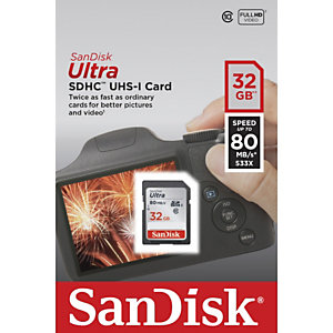 SANDISK Memoria Secure Digital Ultra, 32 GB