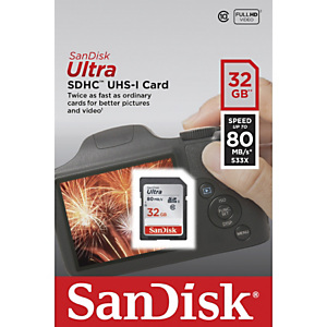 SanDisk Memorie Secure Digital SDHC Ultra 32 GB SanDisk Memorie Secure Digital SDHC Ultra 32 GB