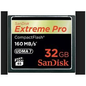 SANDISK, Memory card, Compact flash extreme pro 32gb, SDCFXPS-032GX46