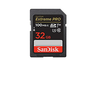 SANDISK, Memory card, Extreme pro 32gb sdhc mc+2y resc, SDSDXXO-032G-G