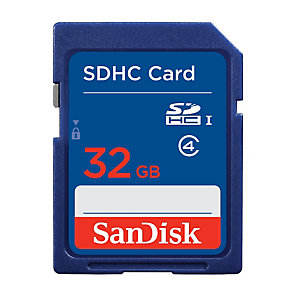 SanDisk SDSDB-032G-B35, 32 Go, SDHC, Bleu