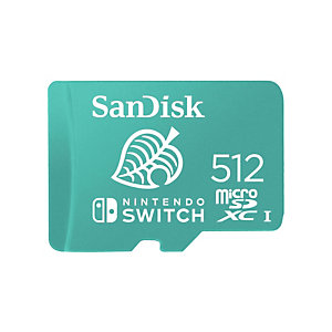 Sandisk SDSQXAO-512G-GNCZN, 512 GB, MicroSDXC, UHS-I, 100 MB/s, 90 MB/s, Verde