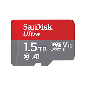SanDisk Ultra, 1,5 To, MicroSDXC, Classe 10, UHS-I, 150 Mo/s, V10 SDSQUAC-1T50-GN6MA