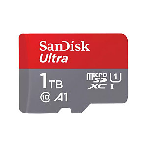 SanDisk Ultra, 1 To, MicroSDXC, Classe 10, UHS-I, 150 Mo/s, Class 1 (U1) SDSQUAC-1T00-GN6MA