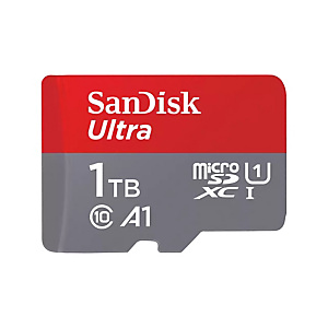 SanDisk Ultra, 1 To, MicroSDXC, Classe 10, UHS-I, 150 Mo/s, Class 1 (U1) SDSQUAC-1T00-GN6MA SanDisk Ultra, 1 To, MicroSDXC, Classe 10, UHS-I, 150 Mo/s, Class 1 (U1) SDSQUAC-1T00-GN6MA
