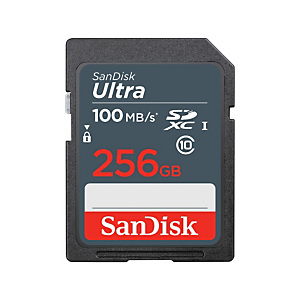 Sandisk Ultra, 256 GB, SDXC, Clase 10, UHS-I, 100 MB/s, Resistente a golpes, Resistente a la temperatura, Resistente al agua, A prueba de rayos X SDSDUNR-256G-GN3IN Sandisk Ultra, 256 GB, SDXC, Clase 10, UHS-I, 100 MB/s, Resistente a golpes, Resistente a la temperatura, Resistente al agua, A prueba de rayos X SDSDUNR-256G-GN3IN