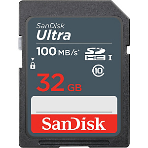 SanDisk Ultra 32GB SDHC Mem Card 100MB/s, 32 Go, SDHC, Classe 10, UHS-I, 100 Mo/s, Class 1 (U1) SDSDUNR-032G-GN3IN SanDisk Ultra 32GB SDHC Mem Card 100MB/s, 32 Go, SDHC, Classe 10, UHS-I, 100 Mo/s, Class 1 (U1) SDSDUNR-032G-GN3IN
