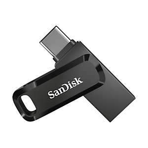 SanDisk Ultra Dual Drive Go, 512 Go, USB Type-A / USB Type-C, 3.2 Gen 1 (3.1 Gen 1), 150 Mo/s, Pivotant, Noir SDDDC3-512G-G46