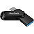 SanDisk Ultra Dual Drive Go, Unidad flash USB-C y USB-A 3.1, 256 GB, negro - 1