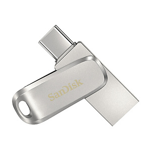 Sandisk Ultra Dual Drive Luxe, 64 GB, USB Type-A / USB Type-C, 3.2 Gen 1 (3.1 Gen 1), 150 MB/s, Girar, Acero inoxidable SDDDC4-064G-G46