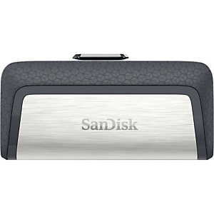 Sandisk Ultra Dual Drive USB Type-C, 128 GB, USB Type-A / USB Type-C, 3.2 Gen 1 (3.1 Gen 1), Deslizar, 9,1 g, Negro, Plata SDDDC2-128G-G46