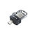 Sandisk Ultra Dual m3.0, 128 GB, USB Type-A / Micro-USB, 3.2 Gen 1 (3.1 Gen 1), Deslizar, 5,2 g, Negro, Plata, Transparente SDDD3-128G-G46 - 1