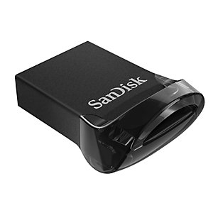 SanDisk Ultra Fit Unidad flash USB 3.1, 128 GB, negro