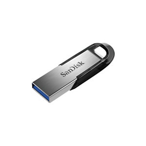 SanDisk Ultra Flair, Unidad flash USB-A 3.0, 256 GB, plateado y negro