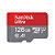 SanDisk Ultra microSD, 128 Go, MicroSDXC, Classe 10, UHS-I, Gris, Rouge SDSQUNR-128G-GN3MA - 1