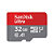 SanDisk Ultra microSD, 32 Go, MiniSDHC, Classe 10, UHS-I, 120 Mo/s, Gris, Rouge SDSQUA4-032G-GN6IA - 1