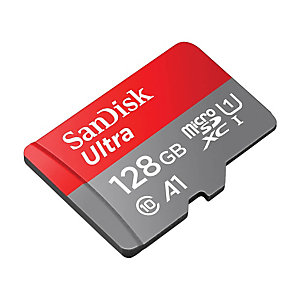 SanDisk Ultra Tarjeta de memoria microSDXC con adaptador SD, UHS-I, clase 10, A1, 120 MB/s, 128 GB, SDSQUA4-128G-GN6MA