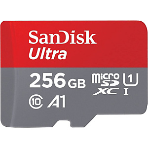 SanDisk Ultra Tarjeta de memoria microSDXC con adaptador SD, UHS-I, clase 10, A1, 120 MB/s, 256 GB, SDSQUA4-256G-GN6MA SanDisk Ultra Tarjeta de memoria microSDXC con adaptador SD, UHS-I, clase 10, A1, 120 MB/s, 256 GB, SDSQUA4-256G-GN6MA