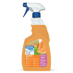 SANITEC Deo Fresh Deodorante con eliminaodori, Melone, Flacone spray 750 ml SANITEC Deo Fresh Deodorante con eliminaodori, Melone, Flacone spray 750 ml