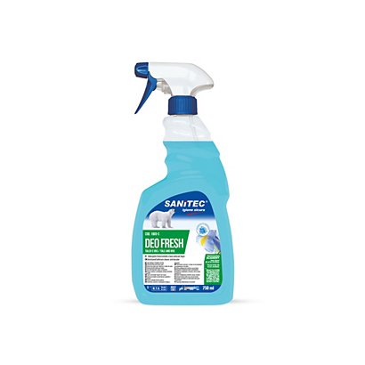 SANITEC Deodorante per ambienti Deo Fresh, Talco & Iris, Flacone spray 750 ml