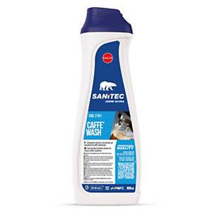 SANITEC Detergente alcalino concentrato per macchine da caffè tradizionali CAFFÉ WASH, Flacone 900 ml SANITEC Detergente alcalino concentrato per macchine da caffè tradizionali CAFFÉ WASH, Flacone 900 ml