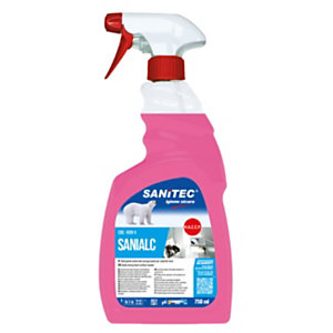 SANITEC Detergente alcolico universale Sanialc, Flacone spray 750 ml