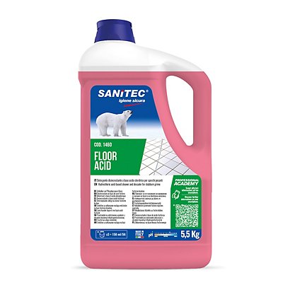 SANITEC Detergente pavimenti a base acida FLOOR ACID, Tanica 5 l