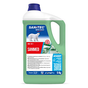 SANITEC Disinfettante concentrato SANIMED per uso ambientale, Presidio medico chirurgico n. 20047, Tanica da 5 litri