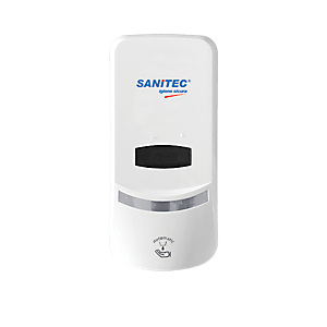 SANITEC Dispenser per sapone/ gel igienizzante mani automatico, 14 x 12,6 x 25,7 cm, bianco. SANITEC Dispenser per sapone/ gel igienizzante mani automatico, 14 x 12,6 x 25,7 cm, bianco.