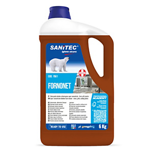 SANITEC Fornonet Sgrassante schiumogeno per Forni, Piastre e Grill, Tanica 6 kg SANITEC Fornonet Sgrassante schiumogeno per Forni, Piastre e Grill, Tanica 6 kg