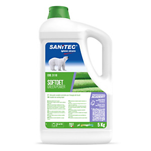 SANITEC Green Power Ammorbidente liquido ecologico concentrato, Tanica 5,1 kg SANITEC Green Power Ammorbidente liquido ecologico concentrato, Tanica 5,1 kg
