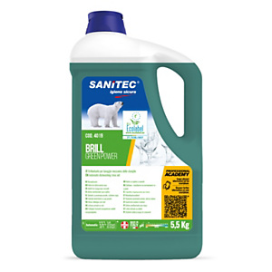 SANITEC Green Power Brillantante per lavastoviglie professionali, Flacone 5,5 kg SANITEC Green Power Brillantante per lavastoviglie professionali, Flacone 5,5 kg