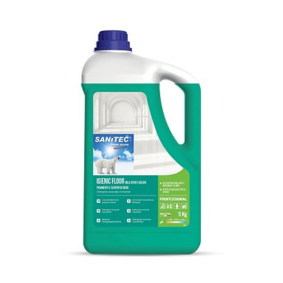 SANITEC Igienic Floor Detergente universale concentrato, Mela verde e Bacche, Tanica 5 kg