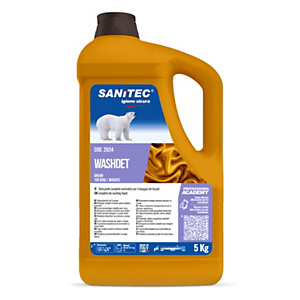 SANITEC LAVATRICE Detersivo liquido, Lavaggio a mano e in lavatrice, Essenza di Argan, Flacone 5 kg SANITEC LAVATRICE Detersivo liquido, Lavaggio a mano e in lavatrice, Essenza di Argan, Flacone 5 kg