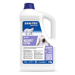 SANITEC Lavatrice Supersgrassante Detergente liquido profumato concentrato per il lavaggio in lavatrice, Tanica 5 kg