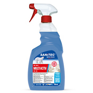 SANITEC MULTI ACTIV BAGNO Disinfettante per superfici, Flacone spray 750 ml SANITEC MULTI ACTIV BAGNO Disinfettante per superfici, Flacone spray 750 ml