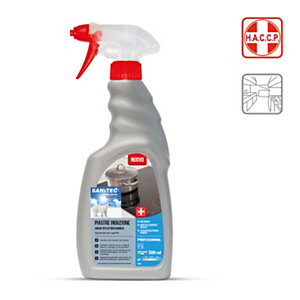 SANITEC PIASTRE INDUZIONE Detergente per piastre induzione e vetroceramica, Flacone spray 500 ml