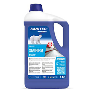 SANITEC SANIFORM Detergente igienizzante pavimenti, Brezza Polare, Flacone 5 kg