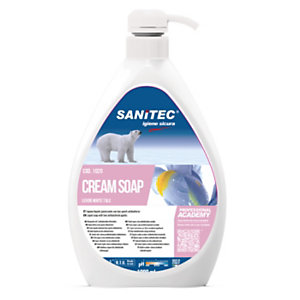 SANITEC Sapone liquido CREAM SOAP LUXOR BLUE IRIS, Flacone con dosatore 1000 ml