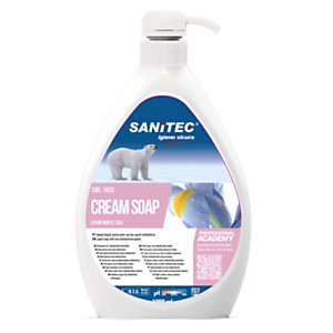SANITEC Sapone liquido CREAM SOAP LUXOR BLUE IRIS, Flacone con dosatore 1000 ml SANITEC Sapone liquido CREAM SOAP LUXOR BLUE IRIS, Flacone con dosatore 1000 ml