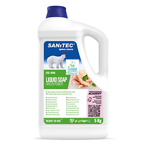 SANITEC Sapone liquido profumato Liquid Soap Green Power, Tanica 5 l