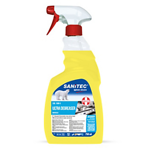 SANITEC SGRASSATORE ULTRA Detergene sgrassatore univerale, Limone, Flacone spray 750 ml SANITEC SGRASSATORE ULTRA Detergene sgrassatore univerale, Limone, Flacone spray 750 ml