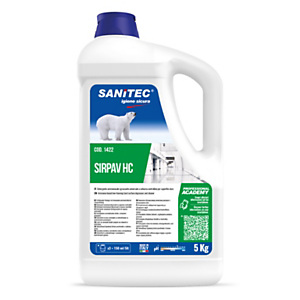SANITEC Sirpav HC Detergente super sgrassante per superfici dure, Tanica 5 kg
