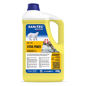 SANITEC Stovil Power Detergente alcalino per lavastoviglie professionali, Tanica 6 kg