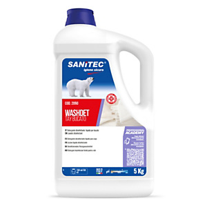 SANITEC Tay Bucato Detergente liquido disinfettante per il lavaggio a mano e in lavatrice, Tanica 5 kg SANITEC Tay Bucato Detergente liquido disinfettante per il lavaggio a mano e in lavatrice, Tanica 5 kg