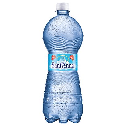 SANT'ANNA di Vinadio Acqua minerale Frizzante, Bottiglia di plastica, 1 l  (confezione 6 bottiglie) - Acqua in Bottiglia