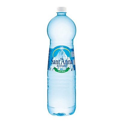 SANT'ANNA di Vinadio Acqua minerale Naturale, Bottiglia di plastica, 1,5  litri (confezione 6 bottiglie) - Acqua in Bottiglia